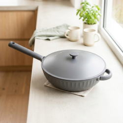 Deep Frying Pan With Aluminium Lid 28 cm